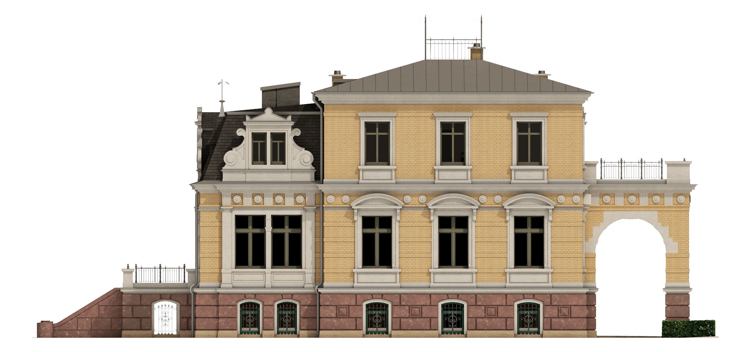 Villa Mittelstadt 8, Waldenburg – Ansicht Nord