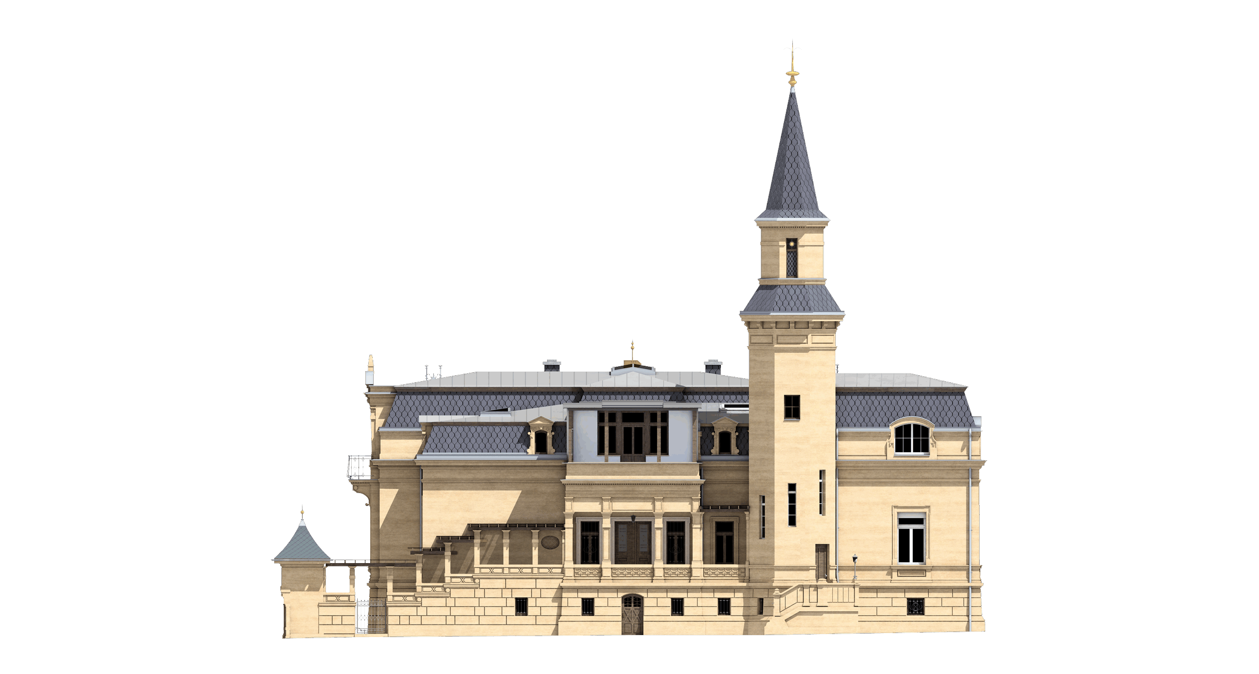 Villa Waldpark, Dresden – Ansicht Süd