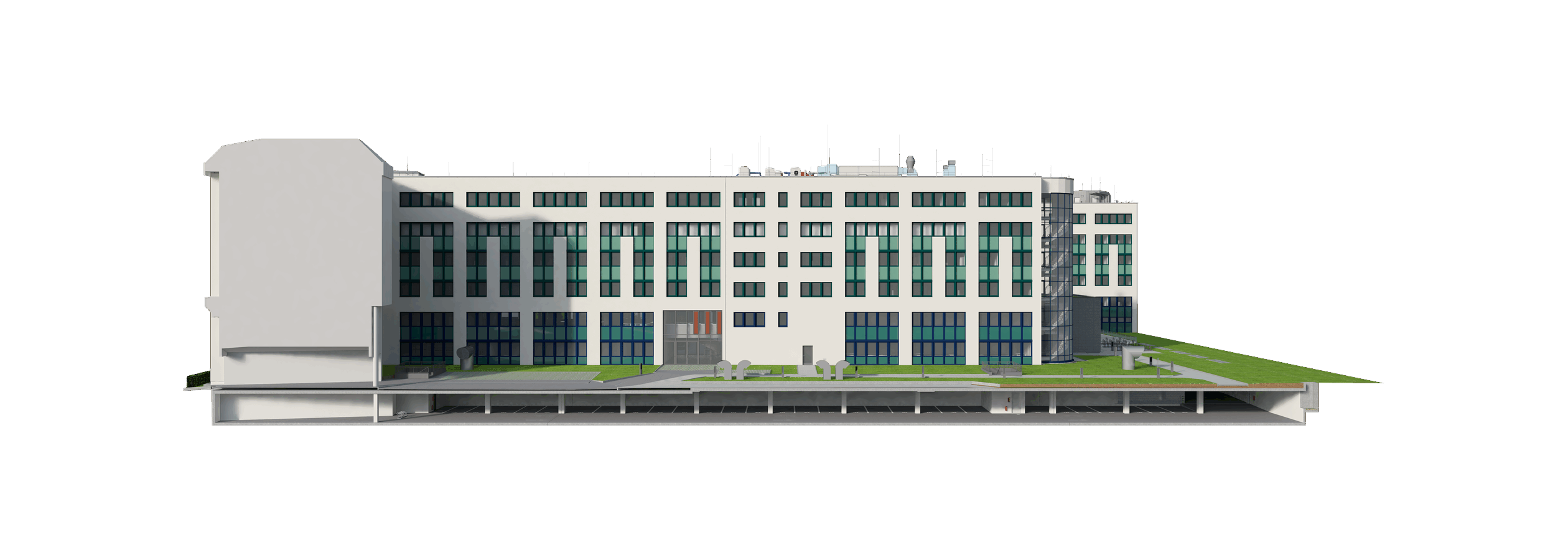 Sächsische Aufbaubank, Dresden – Ansicht Nordost