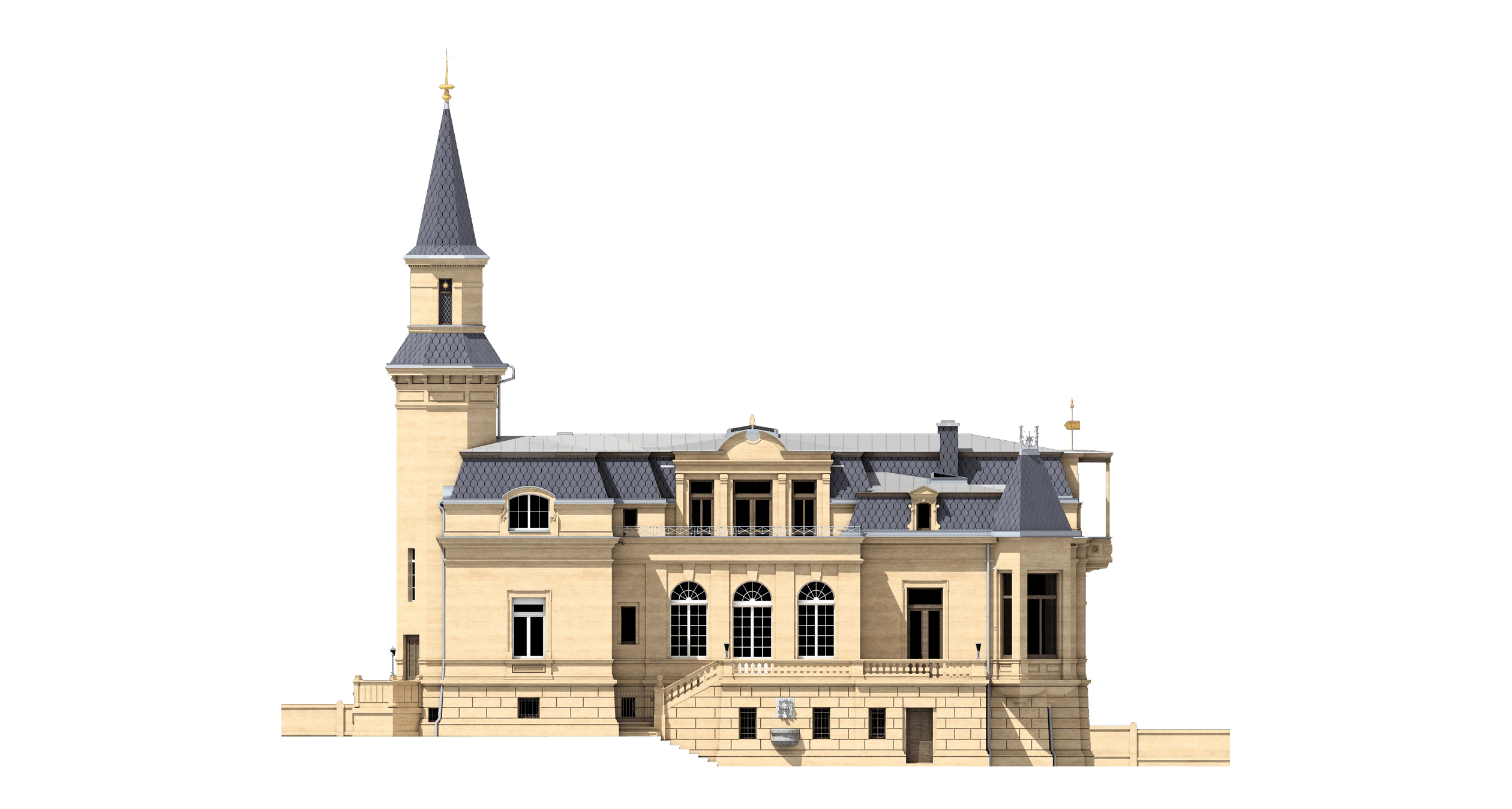 Villa Waldpark, Dresden – Ansicht Ost