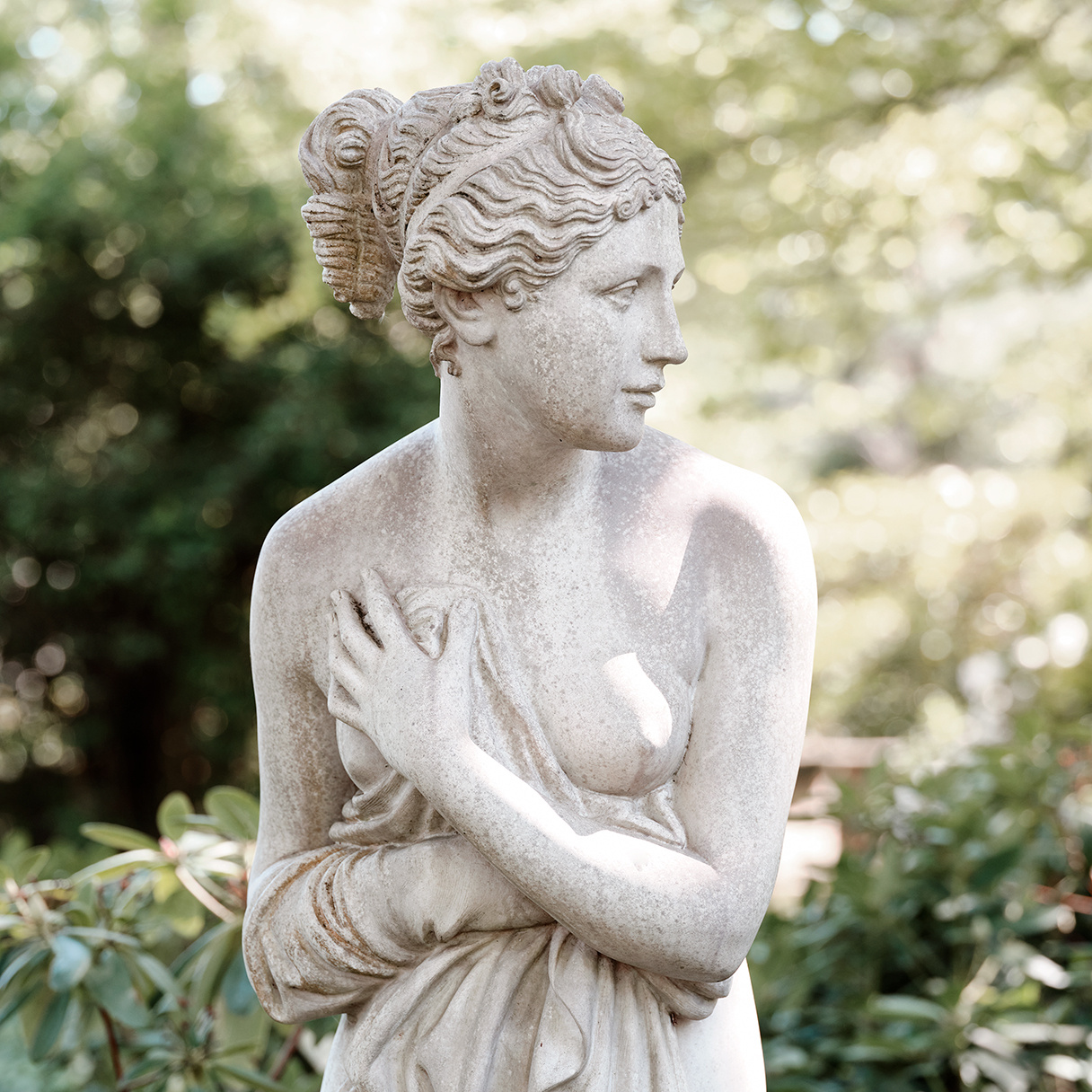 Villa Waldpark, Dresden – garden sculpture, photograph