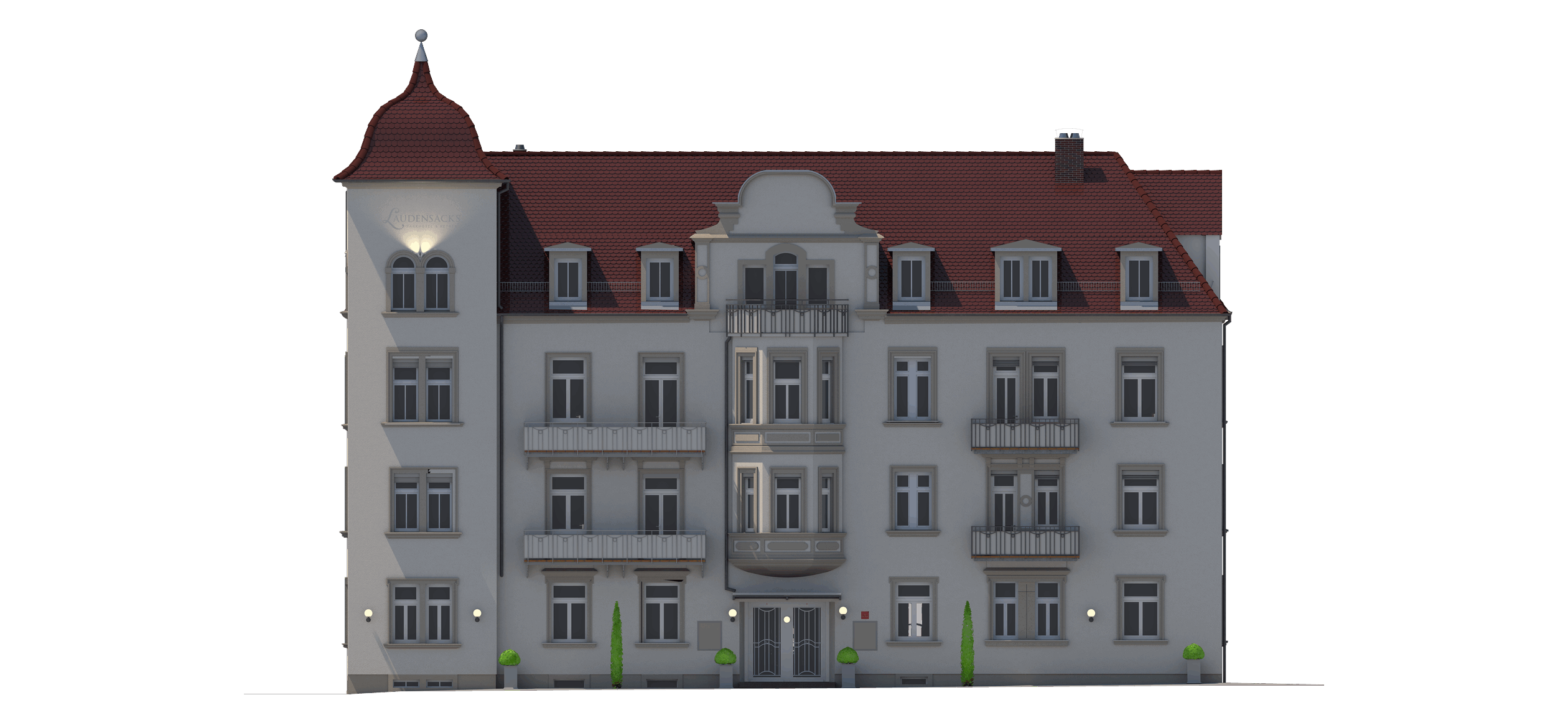 Laudensacks Parkhotel, Bad Kissingen – Ansicht Ost