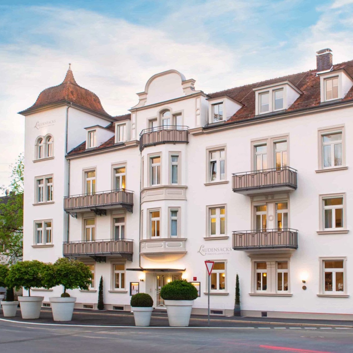 Laudensacks Parkhotel, Bad Kissingen – Straßenansicht des Hotels