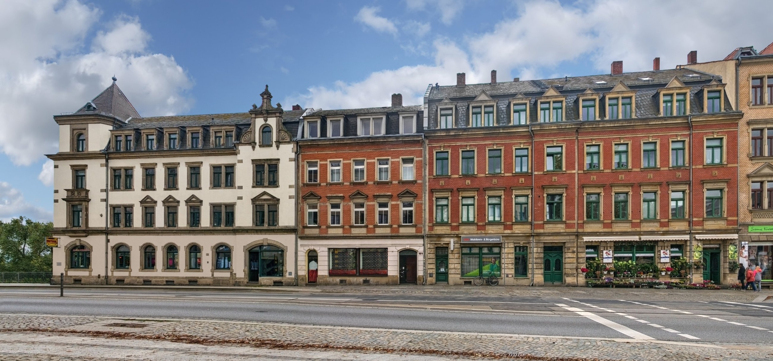 Häuserensemble, Dresden – Straßenansicht des Ensembles